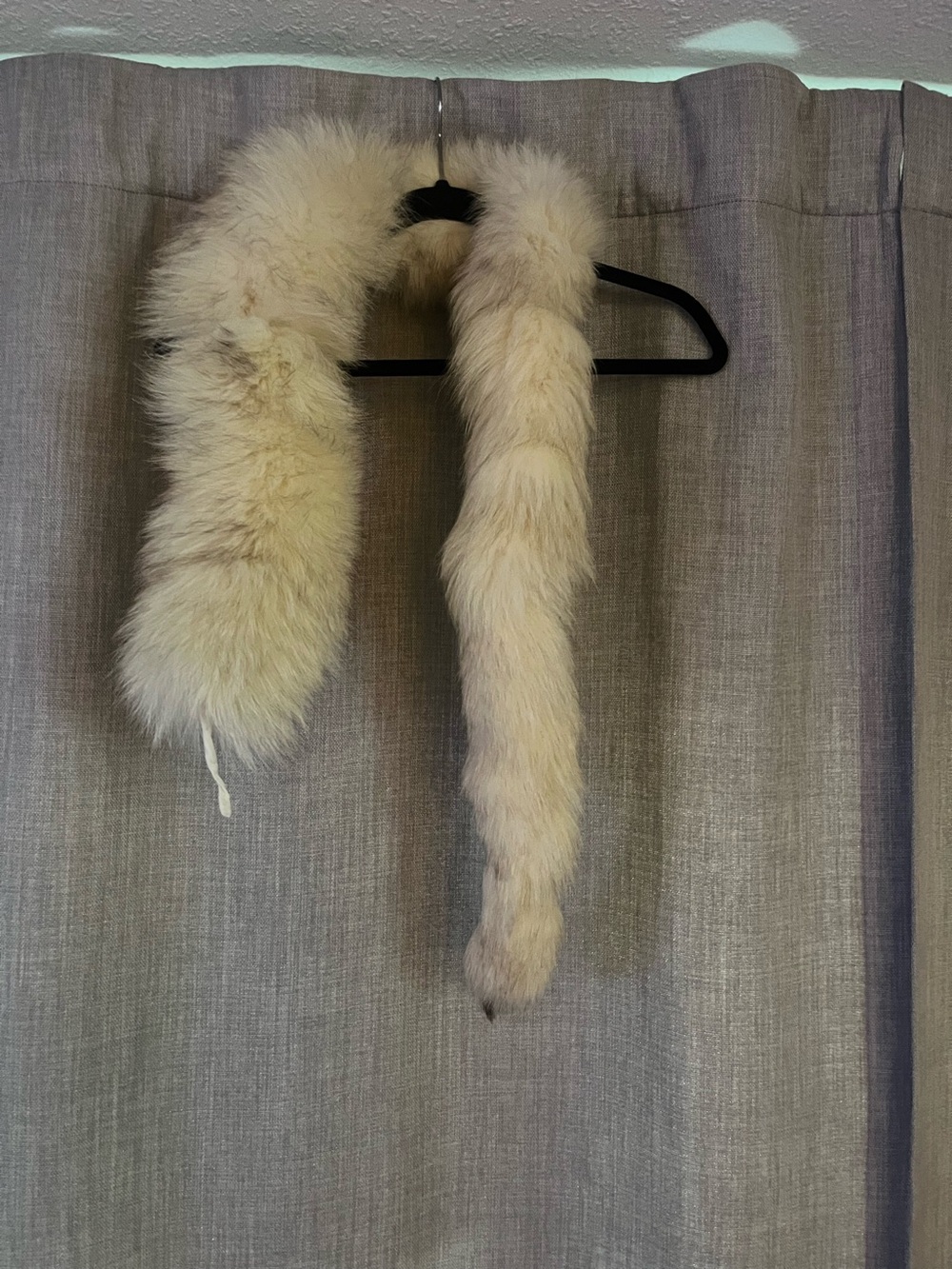 Cream Fox Fur Stole Collar